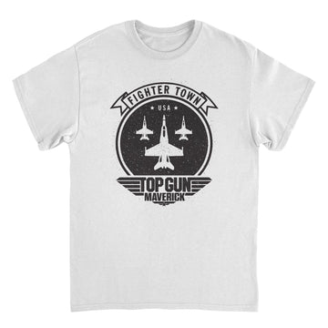 Top Gun Fighter Town White T-Shirt