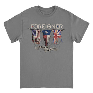 Foreigner Texas Farewell Tour Charcoal T-Shirt