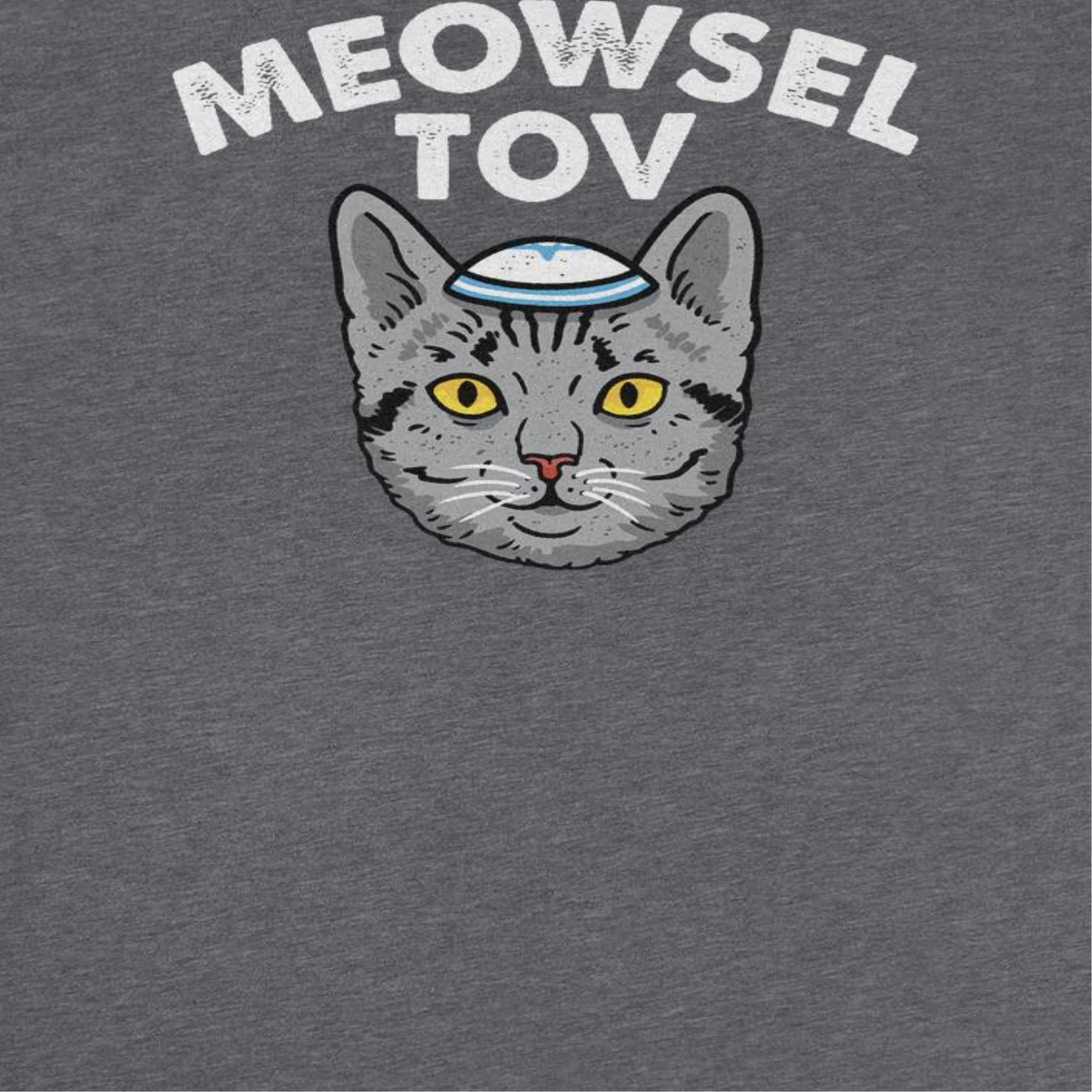 Meowsel Tov Hanukkah T-Shirt, view 2