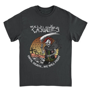 The Casualities Until Death Artwork Front Black T-Shirt