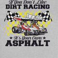 World of Outlaws Its Your Own Asphalt Sport Grey T-Shirt, view 2