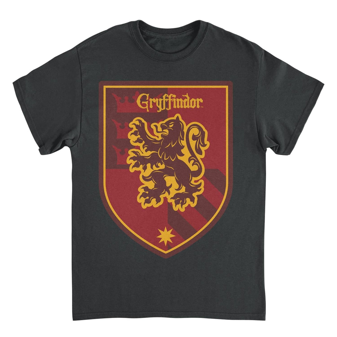 Harry Potter Gryffindor Emblem Black T-Shirt
