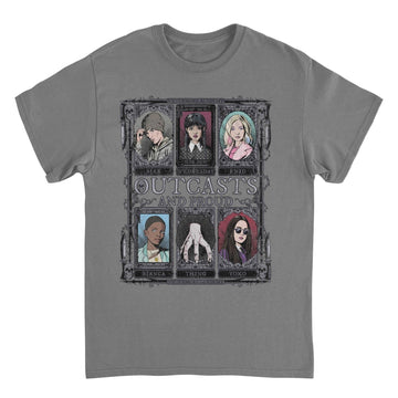 Wednesday Outcasts Charcoal T-Shirt