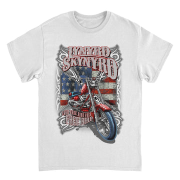 Lynyrd Skynyrd Motorcycle White T-Shirt