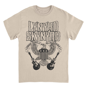 Lynyrd Skynyrd Black Letters Sand T-Shirt