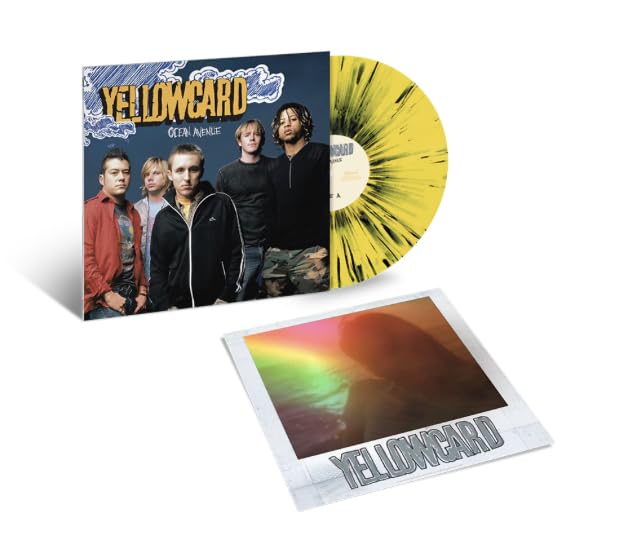 Yellowcard - Ocean Avenue Limited Alt Cover Yellow with Black Splatter Vinyl LP