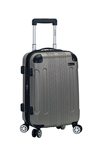 Rockland London Hardside Spinner Luggage 20" Carry-On - Silver