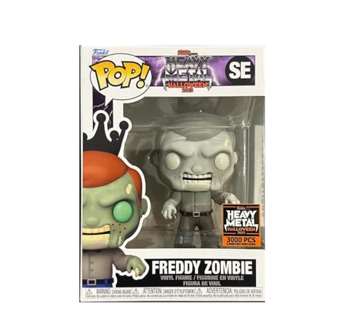 Funko Pop! Heavy Metal Halloween - Freddy Zombie Metallic (A Nightmare on Elm Street, LE 3000)
