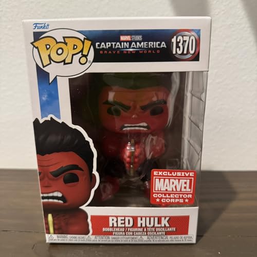Funko Pop! Marvel: Captain America Brave New World - Red Hulk #1370 (Collector Corps Exclusive)
