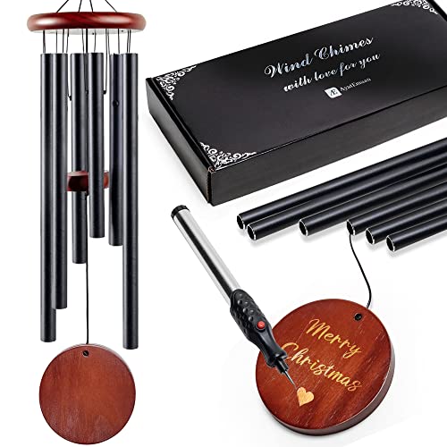 Memorial Wind Chimes 32" with Engraving Pen - Sympathy Gift