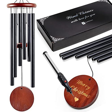Memorial Wind Chimes 32" with Engraving Pen - Sympathy Gift