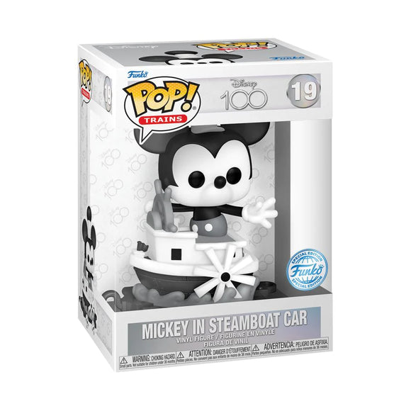 Disney 100th - Funko POP! Trains - Mickey in Steamboat Car