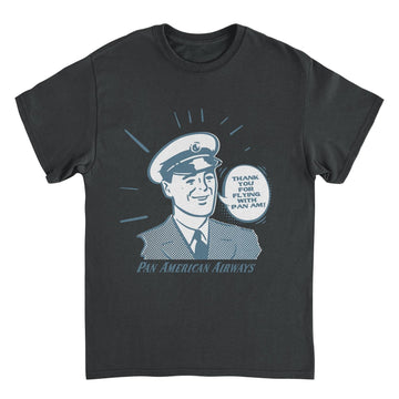 Pan Am Thank You for Flying With Pan Am Black T-Shirt