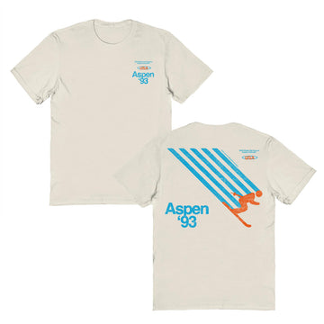 Ski Aspen '93 Front and Back Print T-Shirt
