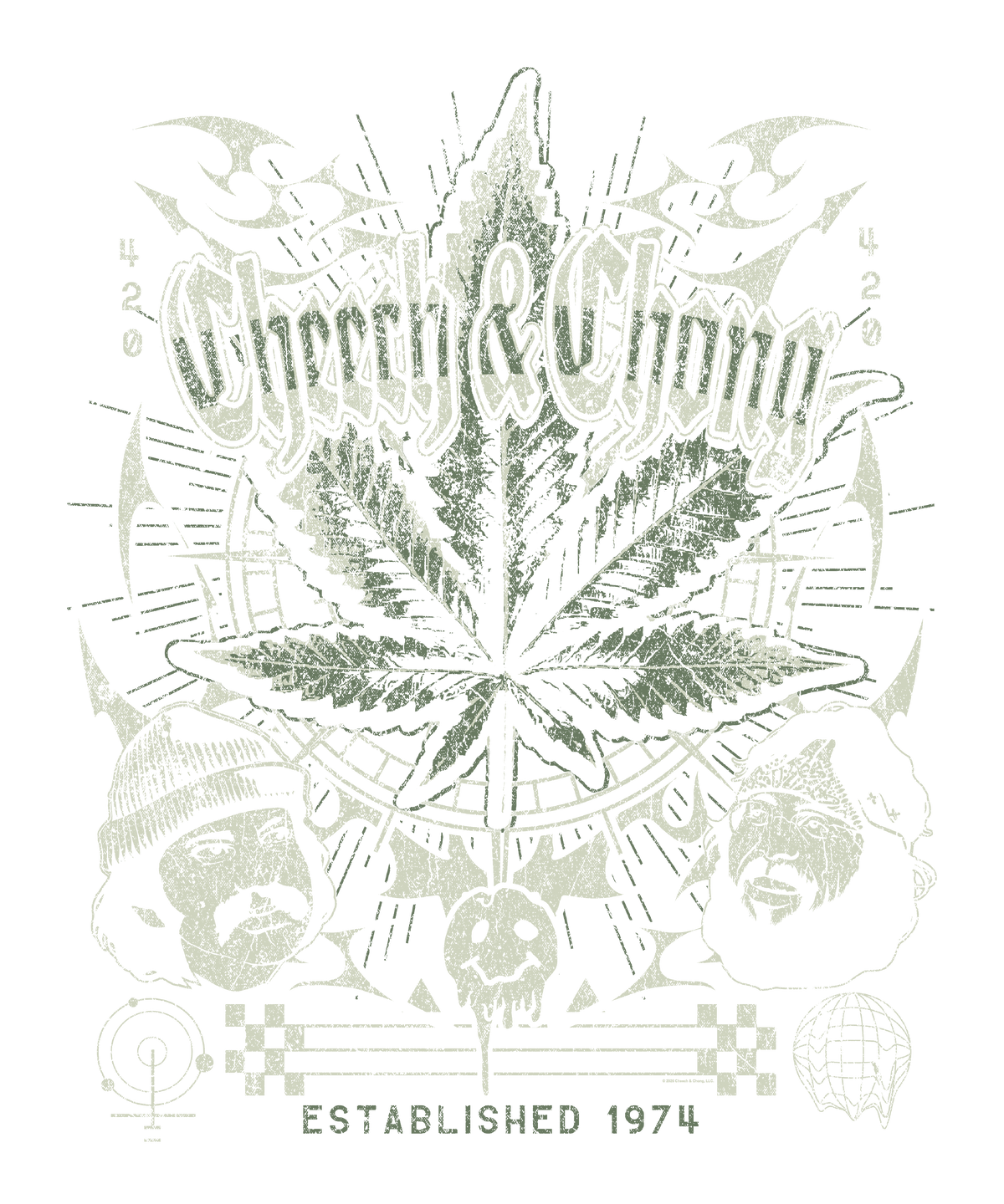 Cheech & Chong 420 Established 1974 T-Shirt, view 2
