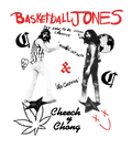 Cheech & Chong Basketball Jones Retro T-Shirt, view 2
