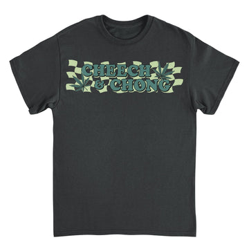 Cheech & Chong Checkered Leaf T-Shirt