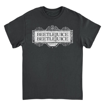 Beetlejuice Beetlejuice Beetlejuice Logo Black T-Shirt