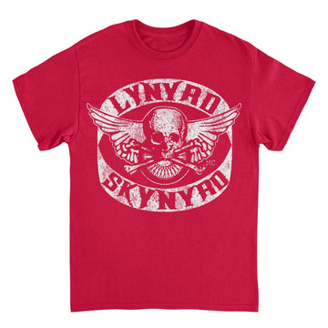 Lynyrd Skynyrd Skull White Red T-Shirt