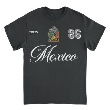 Toffs Retro Soccer Futbol Mexico Black T-Shirt