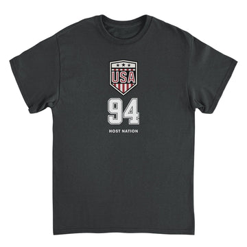 Toffs Retro Soccer Futbol USA Logo Black T-Shirt