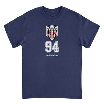 Toffs Retro Soccer Futbol USA Logo Navy T-Shirt