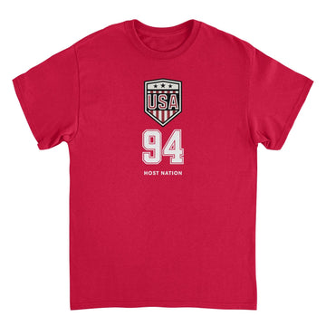 Toffs Retro Soccer Futbol USA Logo Red T-Shirt