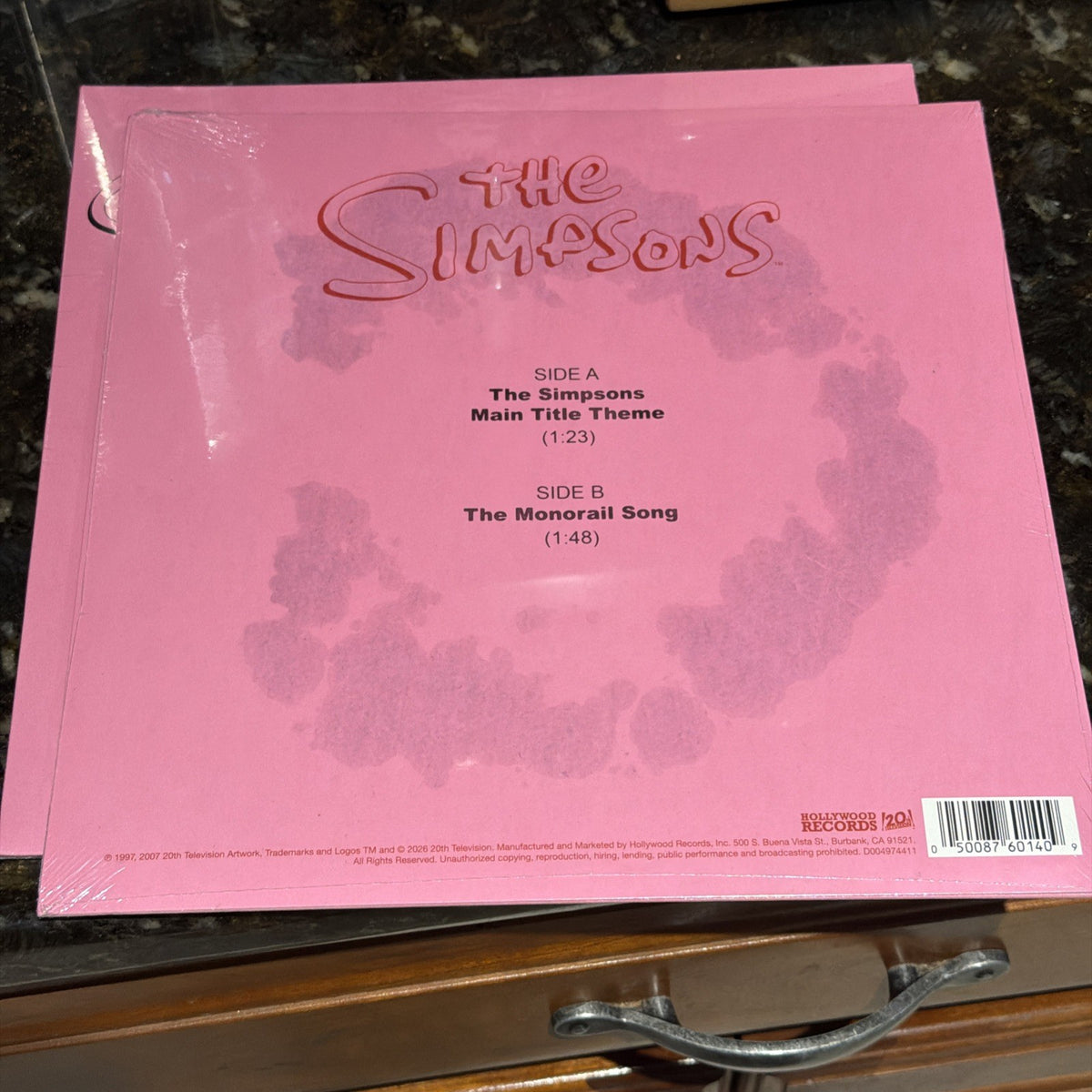 The Simpsons 10-Inch Donut Shaped Die-Cut Vinyl Record