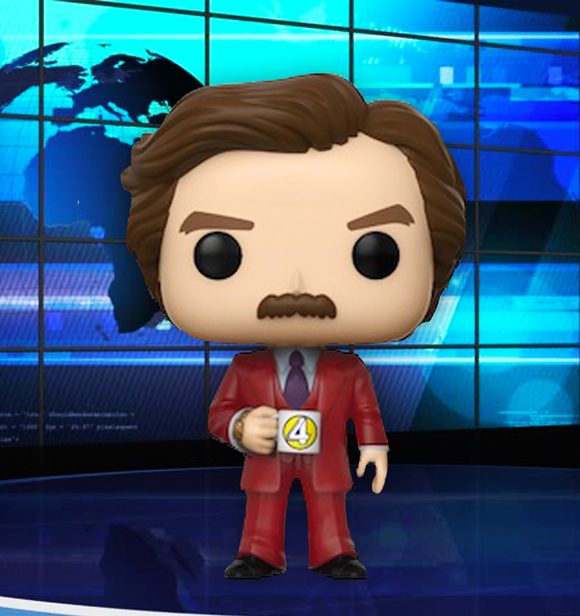 Anchorman Funko Pop! Ron Burgundy (2020 Shared Sticker) #948 (Pre-Order)