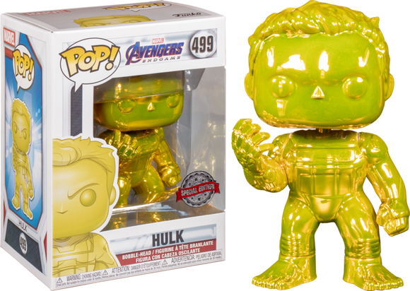 Avengers Endgame Funko Pop! Hulk (Infinity Gauntlet) (Yellow Chrome) #499