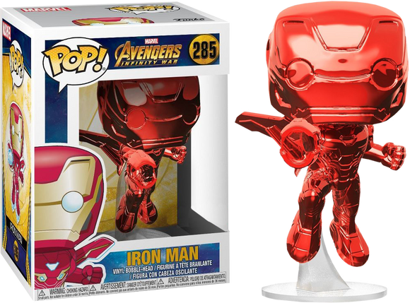 Avengers Infinity War Funko Pop! Iron Man (Red Chrome) #285