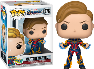 Avengers Endgame Funko Pop! Captain Marvel (New Hair) (Charged Up) #576