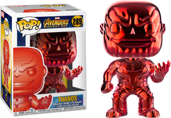 Avengers Infinity War Funko Pop! Thanos (Red Chrome) #289