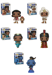 Aladdin Funko Pop! Complete Set of 5 (Live Action) (Pre-Order)