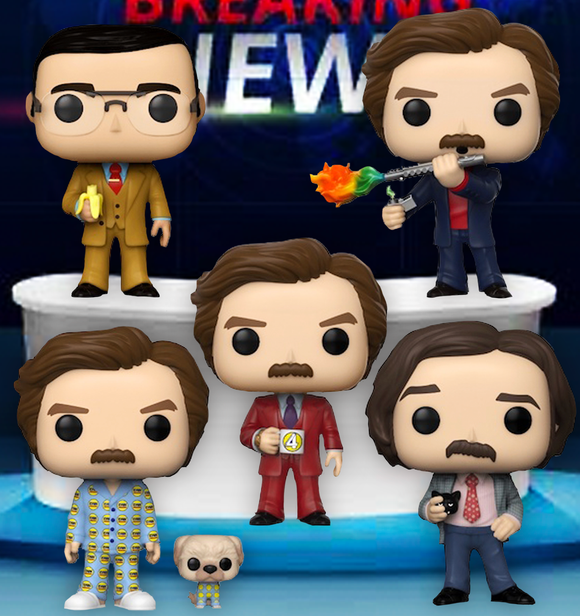 Anchorman Funko Pop! Complete Set of 5 (2020 Shared Sticker) (Pre-Order)