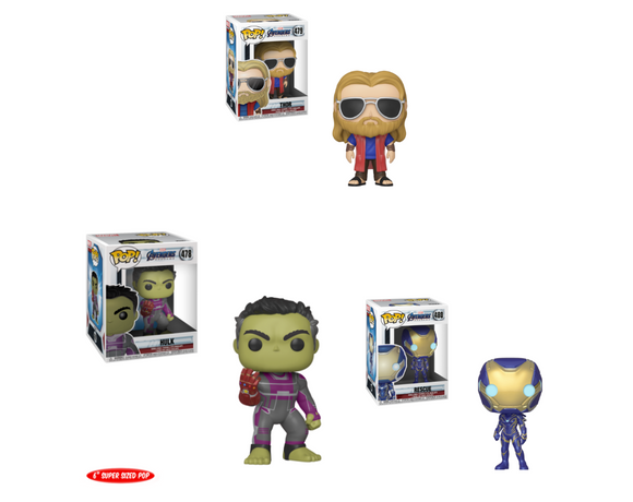 Avengers Endgame Funko Pop! Series 2 Complete Set of 3 (Pre-Order)