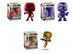 Avengers Infinity War Funko Pop! Complete Set of 3 Chrome