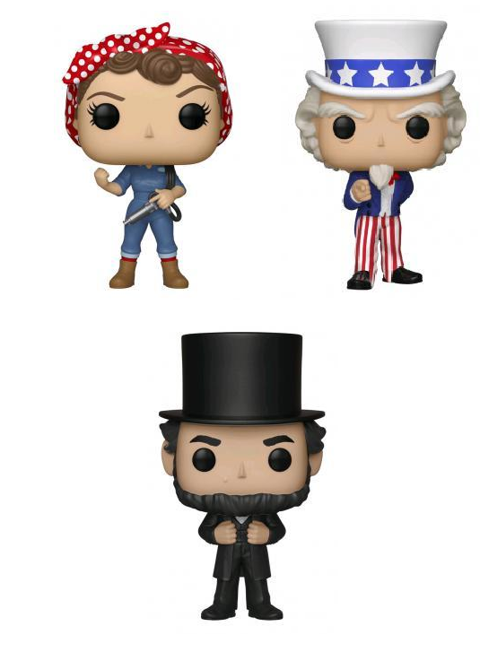 American History Funko Pop! Complete Set of 3 Exclusives (Pre-Order)